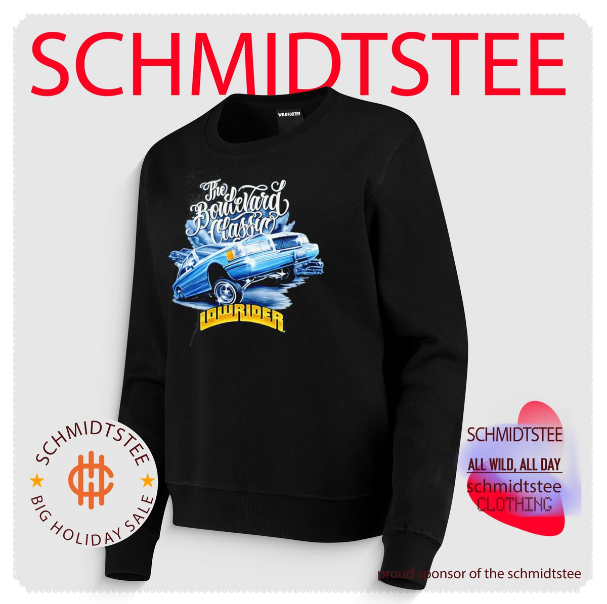 The Boulevard Classic Lowrider 1980s Chevy Caprice Impala Car Culture shirt