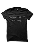 Distractibility Itâ€™s a â€œThingâ€ Black T-Shirt Hoodie, Sweatshirt | CoreVibeTees.com