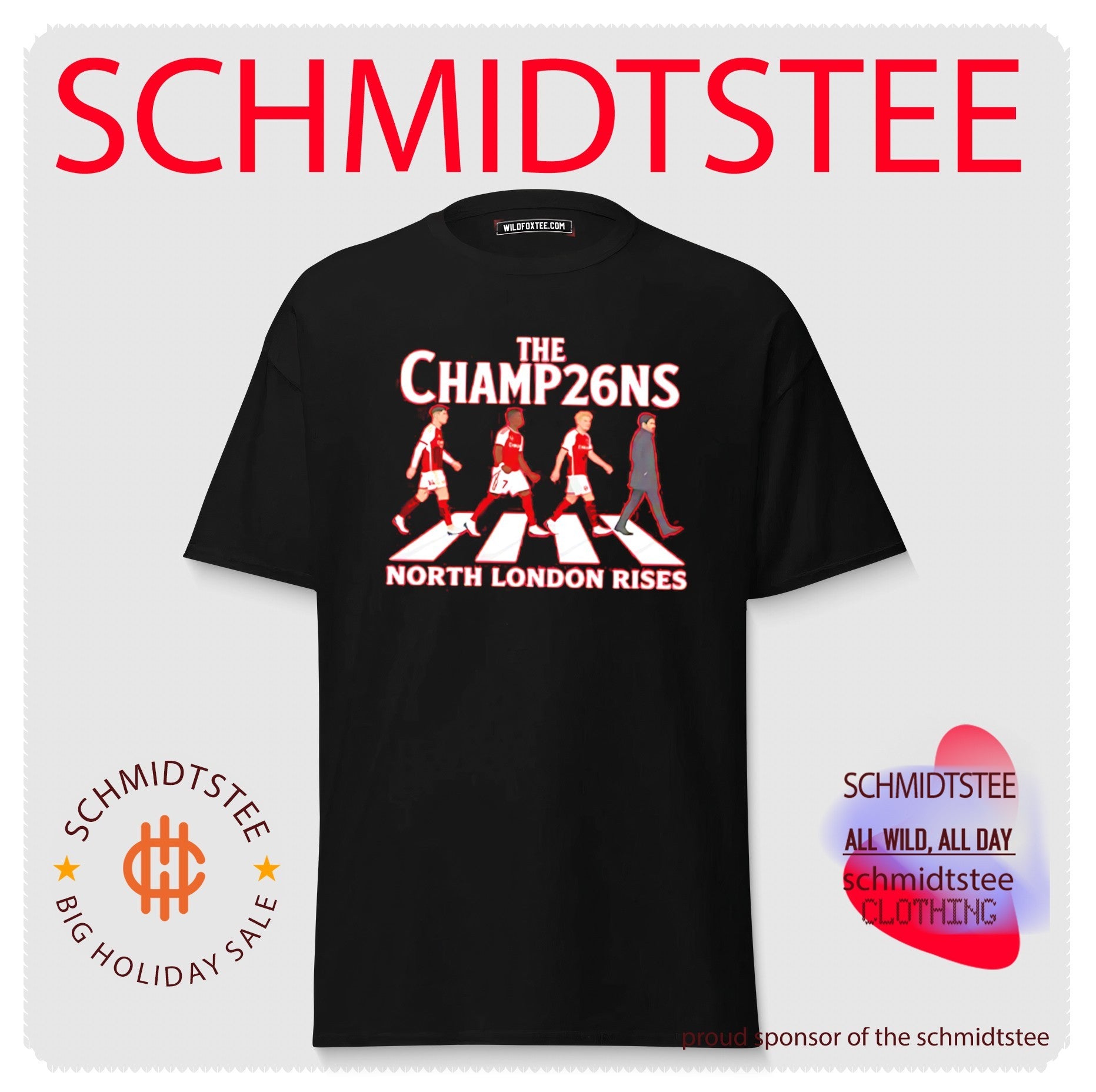 The Champ26ns North London Rises Arsenal Champions Abbey Road shirt