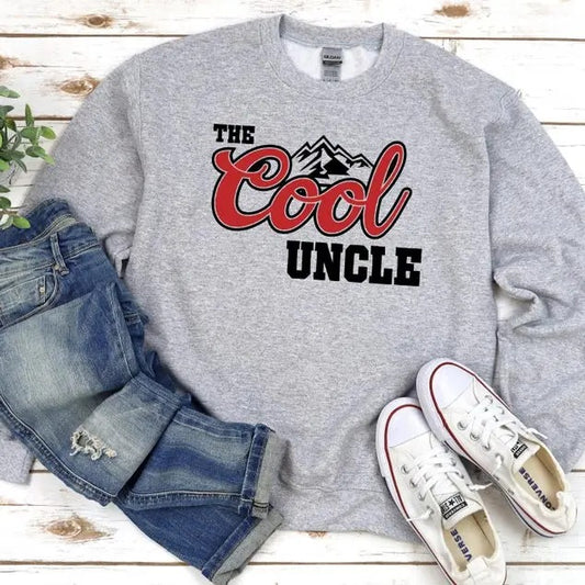 The Cool Uncle Shirt, Cool Uncle Sweatshirt, Cool Uncle Hoodie, Pregnancy Announcement Gift for Uncle, Funny Gift for Uncle to Be