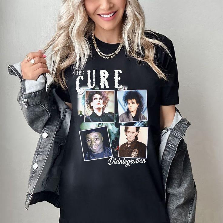 The Cure Shirt, The Cure Vintage Band T-Shirt, The Cure Tee, The Cure Tour Shirt, Fan Gifts in 2024 Cure shirts, Vintage band t shirts, Trending outfits