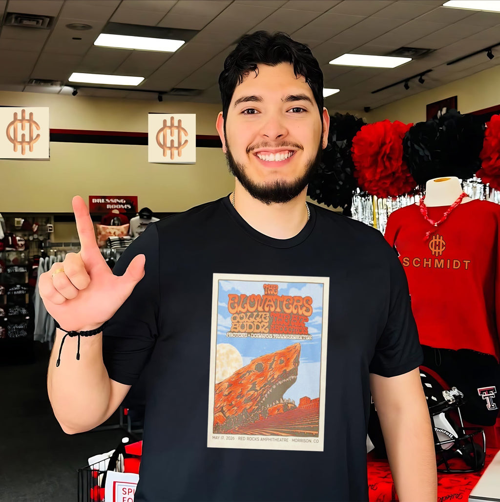 The Elevators Red Rocks May 17 2026 Tour Poster Shirt