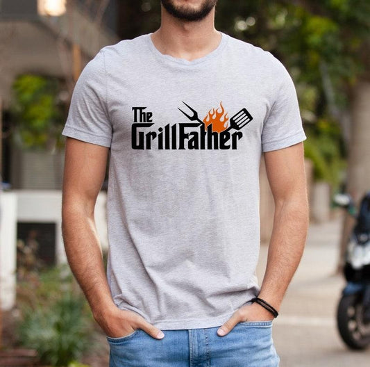 The Grillfather Shirt, BBQ Lover Shirt, Meat Lover Shirt, Dad Shirt, Gifts For Dad, Gifts For Him, Tailgating Shirt, BBQ Party Outfit
