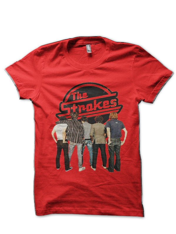 The Strokes Red T-Shirt Hoodie, Sweatshirt | CoreVibeTees.com