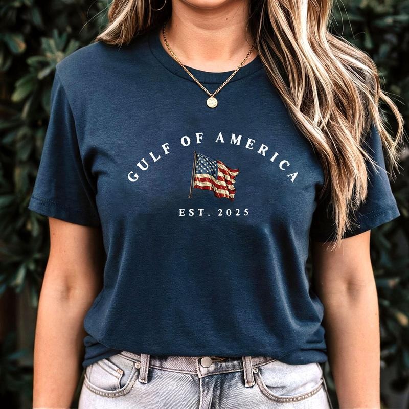 The Gulf of America Est 2025 Shirt, Patriotic Republican Shirt, Patriot American Tee, Patriotic Tee, Gift for Americans, USA American Flag Men Women Shirt