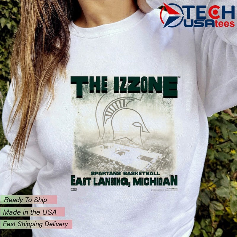 The Izzone East Lansing Michigan State Spartans Basketball shirt