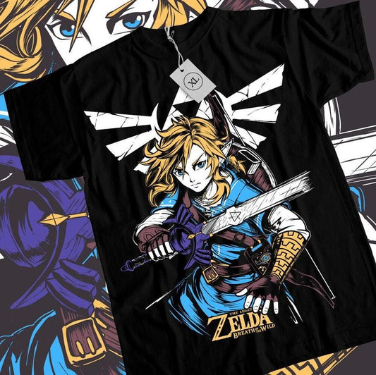 The Legend of Zelda T-shirt Link To The Past Graphic Print Anime Shirt All Size Summer Shirts Menswear Top Underwear Man Tshirt Streetwear Tropical Crewneck Round Neck Casual