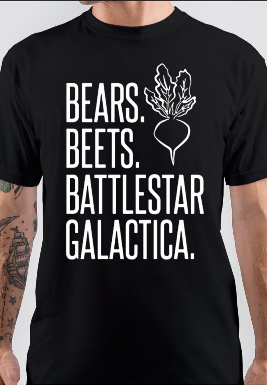 The Office bears beets Battlestar Galactica Black T-Shirt Hoodie, Sweatshirt | CoreVibeTees.com