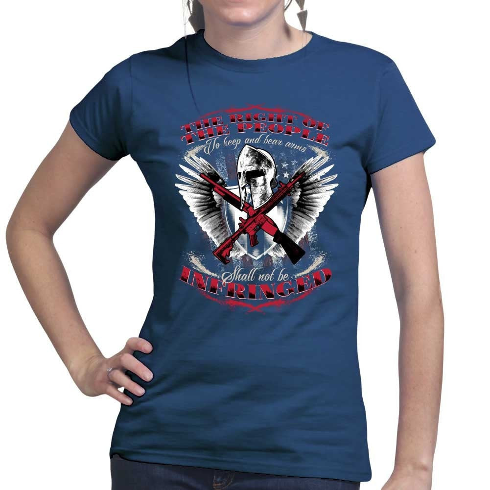 Ladies Spartan Shall Not Be Infringed T-shirt Style001 Hoodie, Sweatshirt | CoreVibeTees.com (Image 3)