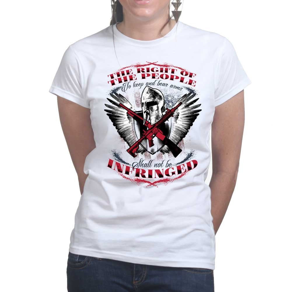 Ladies Spartan Shall Not Be Infringed T-shirt Style001 Hoodie, Sweatshirt | CoreVibeTees.com (Image 2)