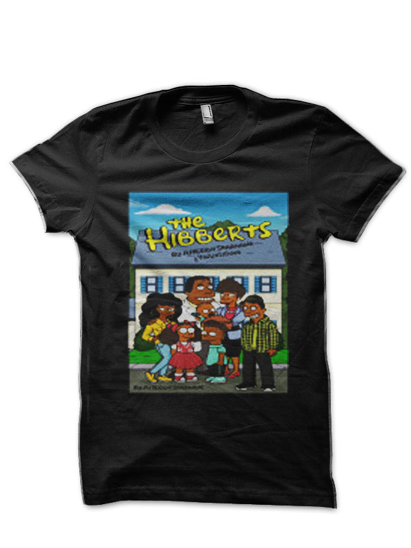 The Hibberts-The Simpsons Black T-Shirt Hoodie, Sweatshirt | CoreVibeTees.com