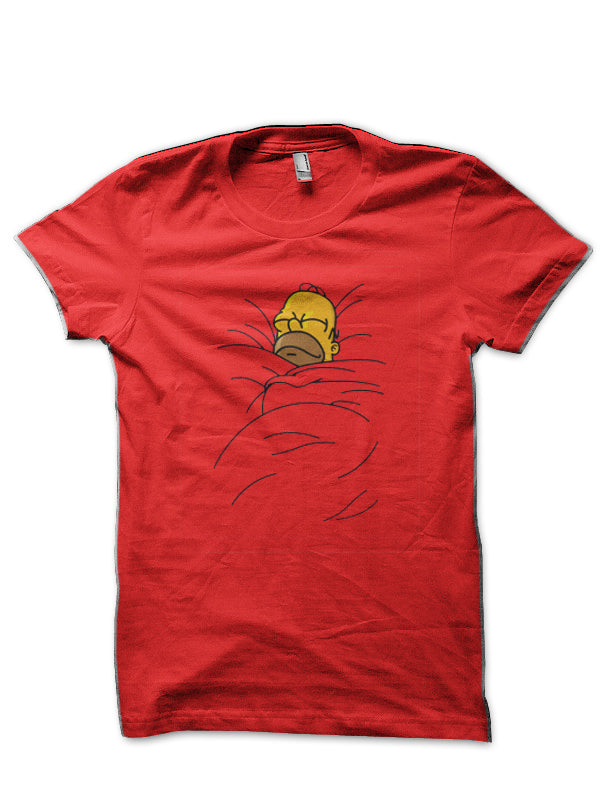 Toast Cinnamon Bun-The Simpsons Red  T-Shirt Hoodie, Sweatshirt | CoreVibeTees.com