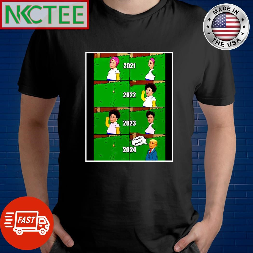 The Simpsons Kamala Harris 2021 2022 2023 2024 not tax on tips shirt