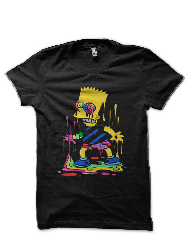 Trippy Bart Black T-Shirt Hoodie, Sweatshirt | CoreVibeTees.com