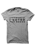 Donâ€™t Blame Me, I Voted for Kodos-The Simpsons Grey T-Shirt Hoodie, Sweatshirt | CoreVibeTees.com