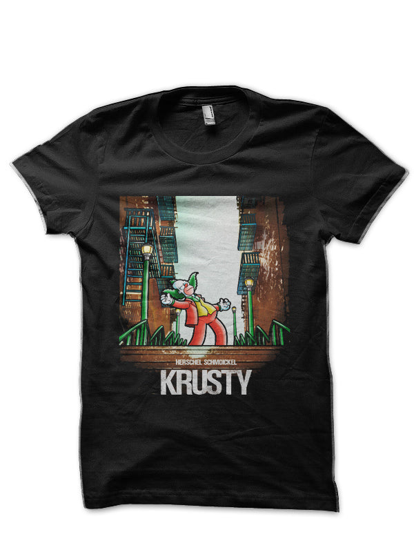 Krusty- The Simpsons Black T-Shirt Hoodie, Sweatshirt | CoreVibeTees.com