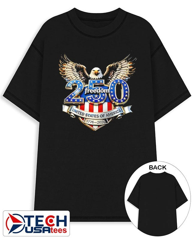 The United States of America 250th Anniversary 1776-2026 Freedom logo shirt