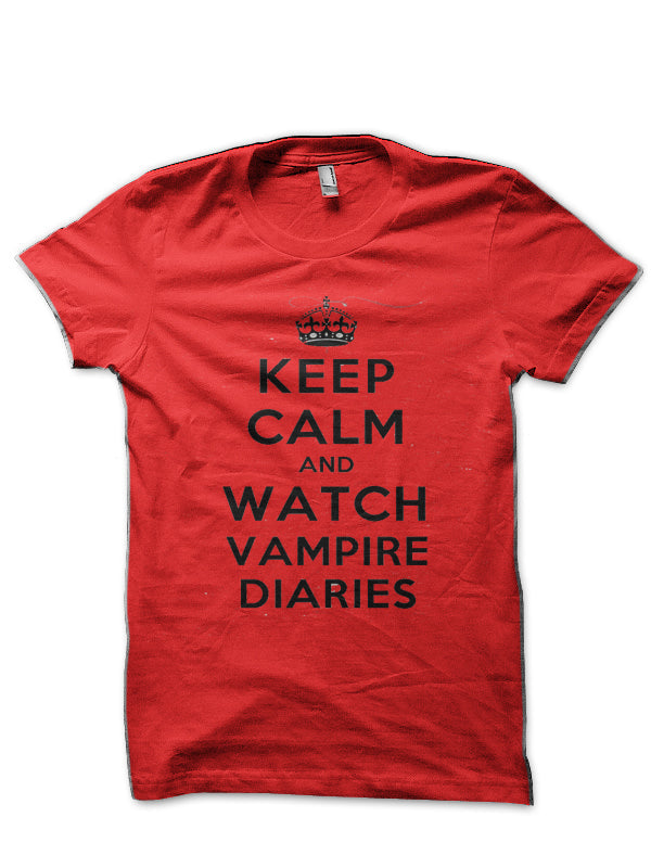 The Vampire Diaries Red T-Shirt Hoodie, Sweatshirt | CoreVibeTees.com