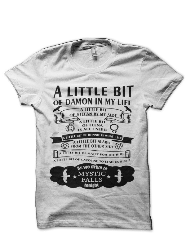 The Vampire Diaries White T-Shirt Style002 Hoodie, Sweatshirt | CoreVibeTees.com