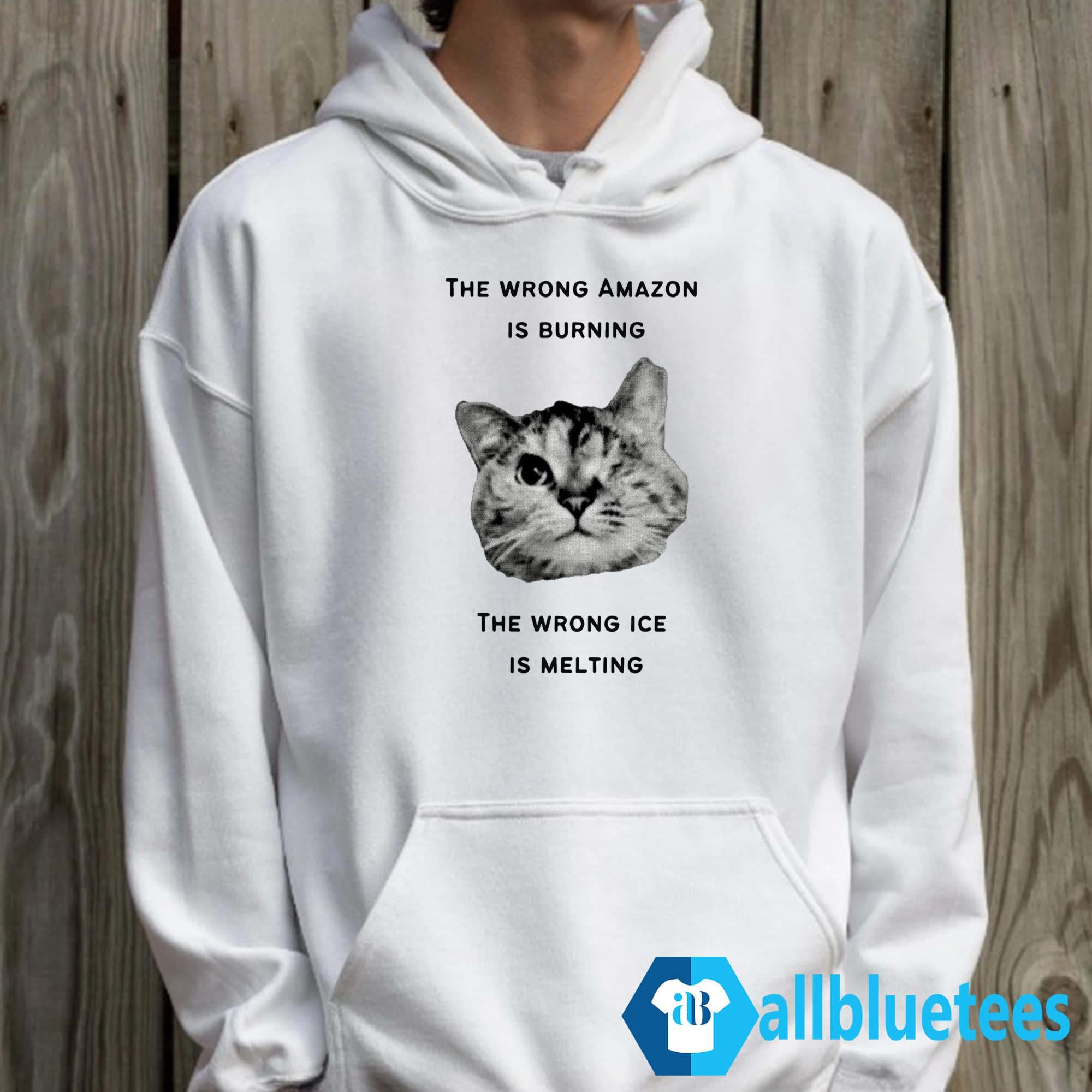 The Wrong Amazon Is Burning The Wrong Ice Is Melting Shirt