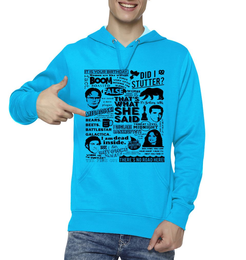 The Office Quotes Light Blue Hoodie T-Shirts, Sweatshirt | CoreVibeTees.com