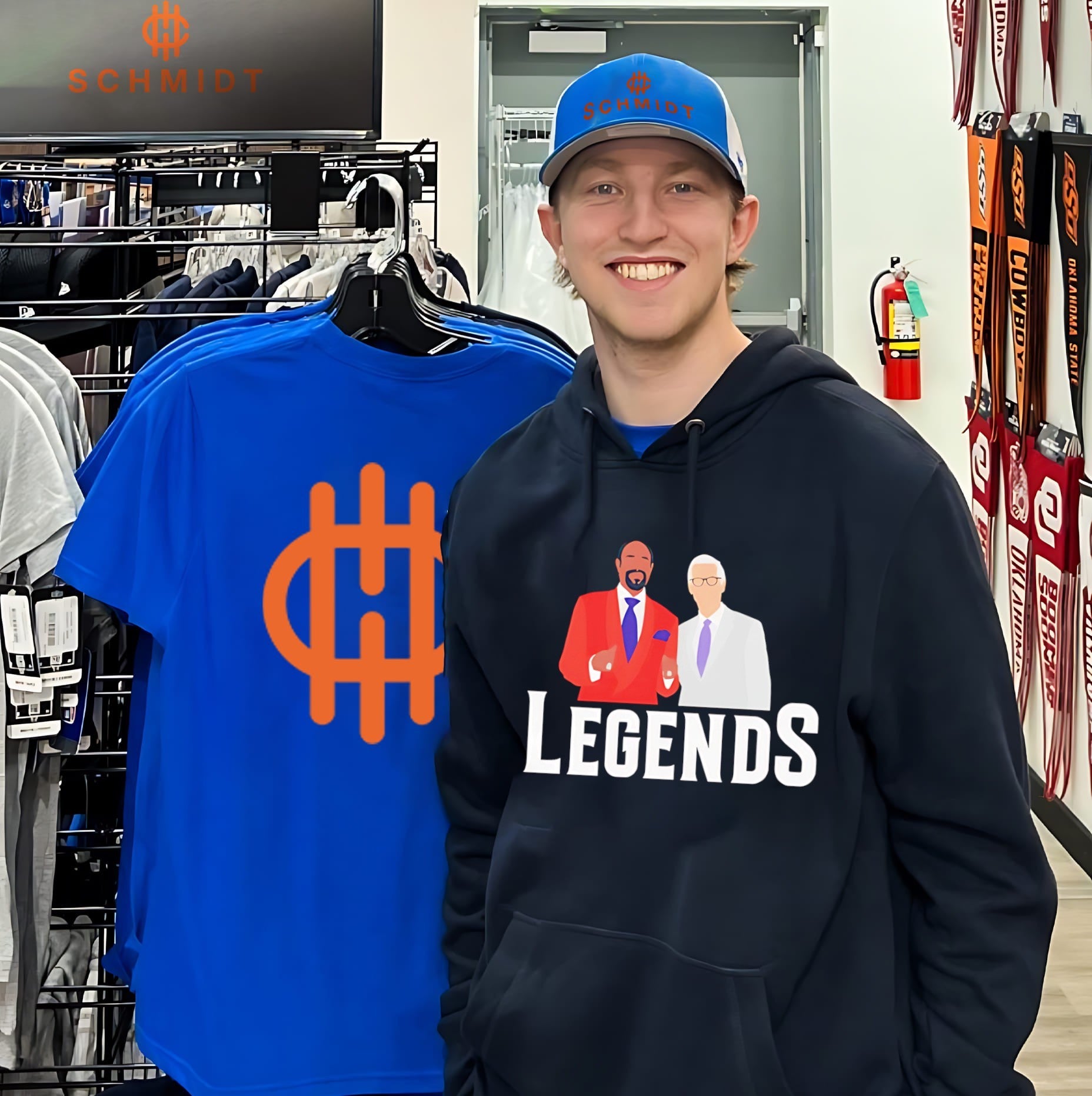 The two New York Knicks legend broadcasters graphic shirt