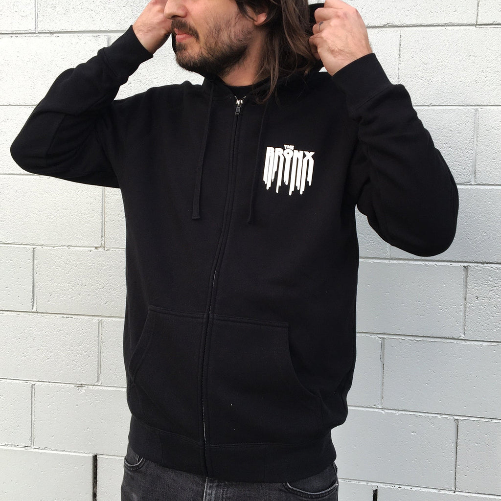 Drip Logo Zip Up Hoodie (Black) T-Shirts, Sweatshirt | CoreVibeTees.com (Image 3)