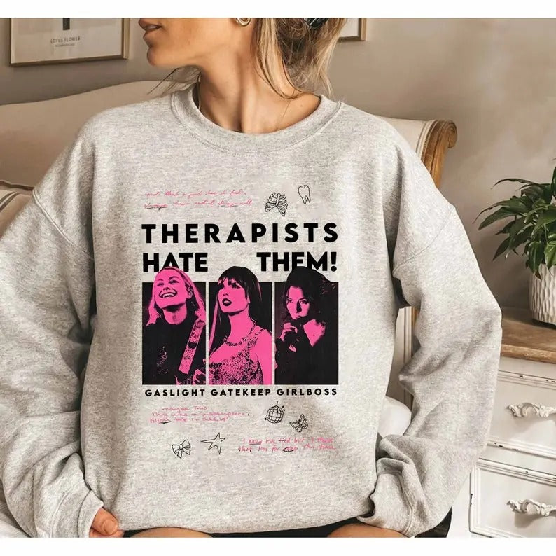 Therapist Hate Them SweatShirt Phoebe Bridgers Vintage Sweatshirt