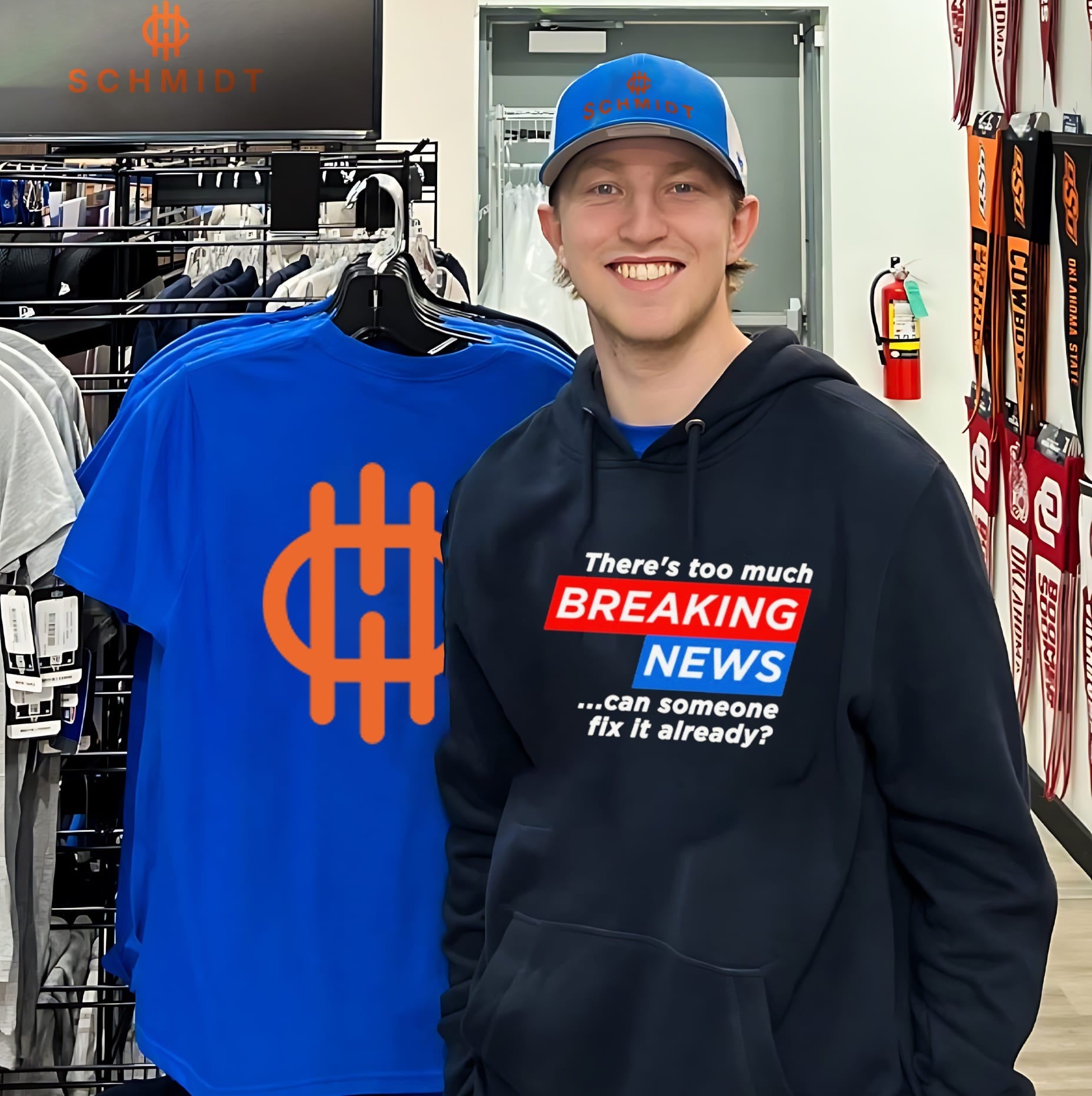 There’s too much Breaking News can someone fix it already shirt