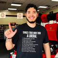 Things I trust more than a liberal 1 Flint Michigan tap water shirt