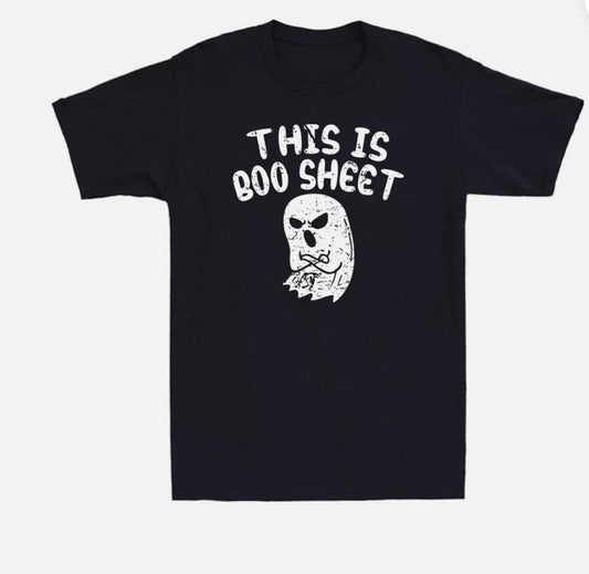 This Is Boo Sheet Ghost Pun Funny Halloween Costume Men's T-Shirtstyle{n002}2