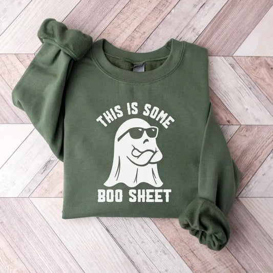 This Is Some Boo Sheet Sweatshirt, Funny Ghost Halloween Sweatshirt, Retro Ghost Shirt, Boo Sheet Shirt, Funny Halloween Ghost Shirt, Fall Halloween Gift Shirt