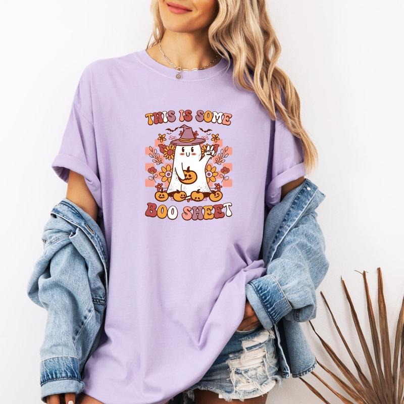This is some Boo Sheet funny Halloween Tee Printed Comfort Colors T-Shirt