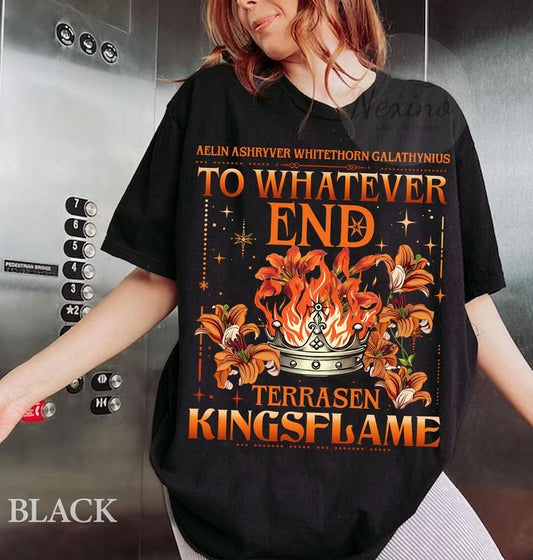 Throne Of Glass Fan T-Shirt, Aelin Galathynius Shirts, Fireheart Aelin T Shirt, Kingsflame The Thirteen, Gift For Book Lover