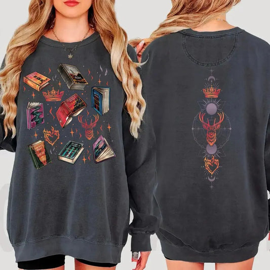 Throne Of Glass Sweatshirt, Aelin Galathynius Shirt, Kingsflame The Thirteen Sweater, Gift For Book Lover, Booktok Shirt, SJM Merch, TOG Hoodie