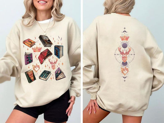 Throne Of Glass Sweatshirt, Booktok Shirt, SJM Merch, TOG Sweatshirt, Kingsflame The Thirteen Sweater, Gift For Book Lover Shirt, Bookish Tee