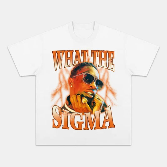 Thug Face What the Sigma Graphic Tee Casual Unisex Cotton Shirt Clothing Menswear Womenswear