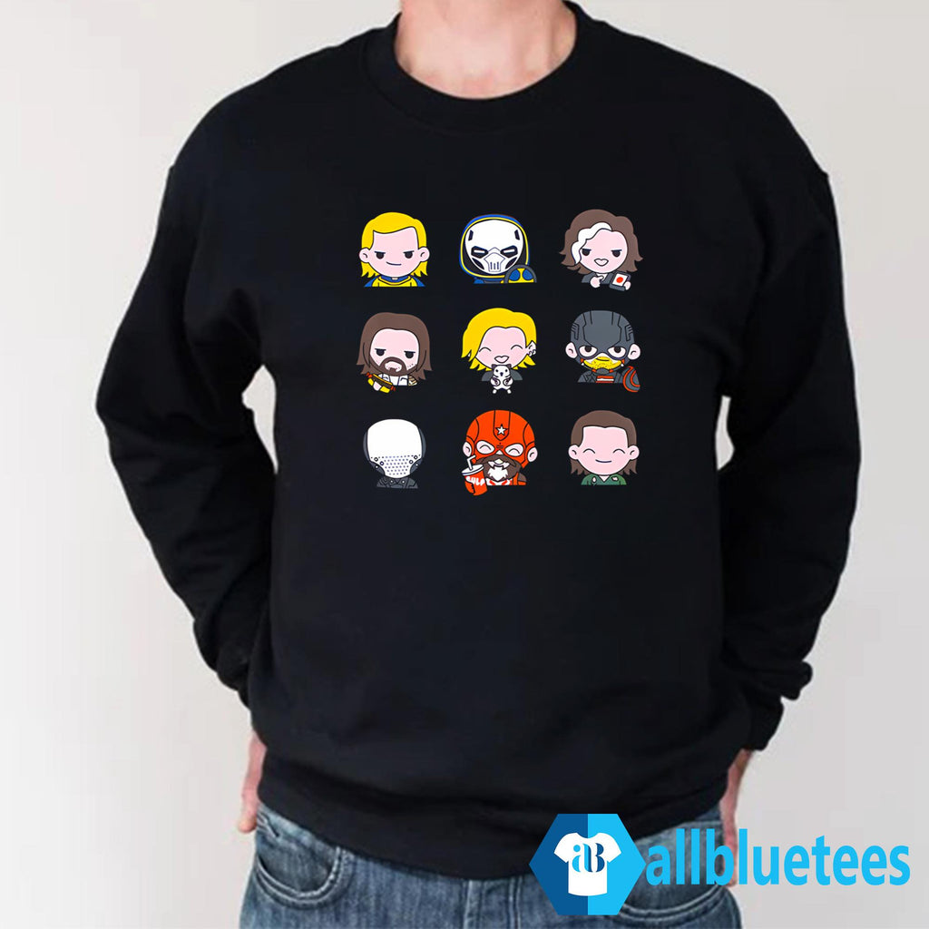 Thunderbolts Chibi Cartoon Characters Shirt