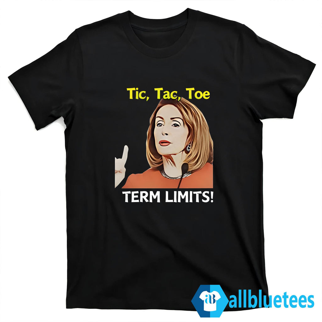 Nancy Pelosi Tic Tac Toe Term Limits Heavyweight Shirt