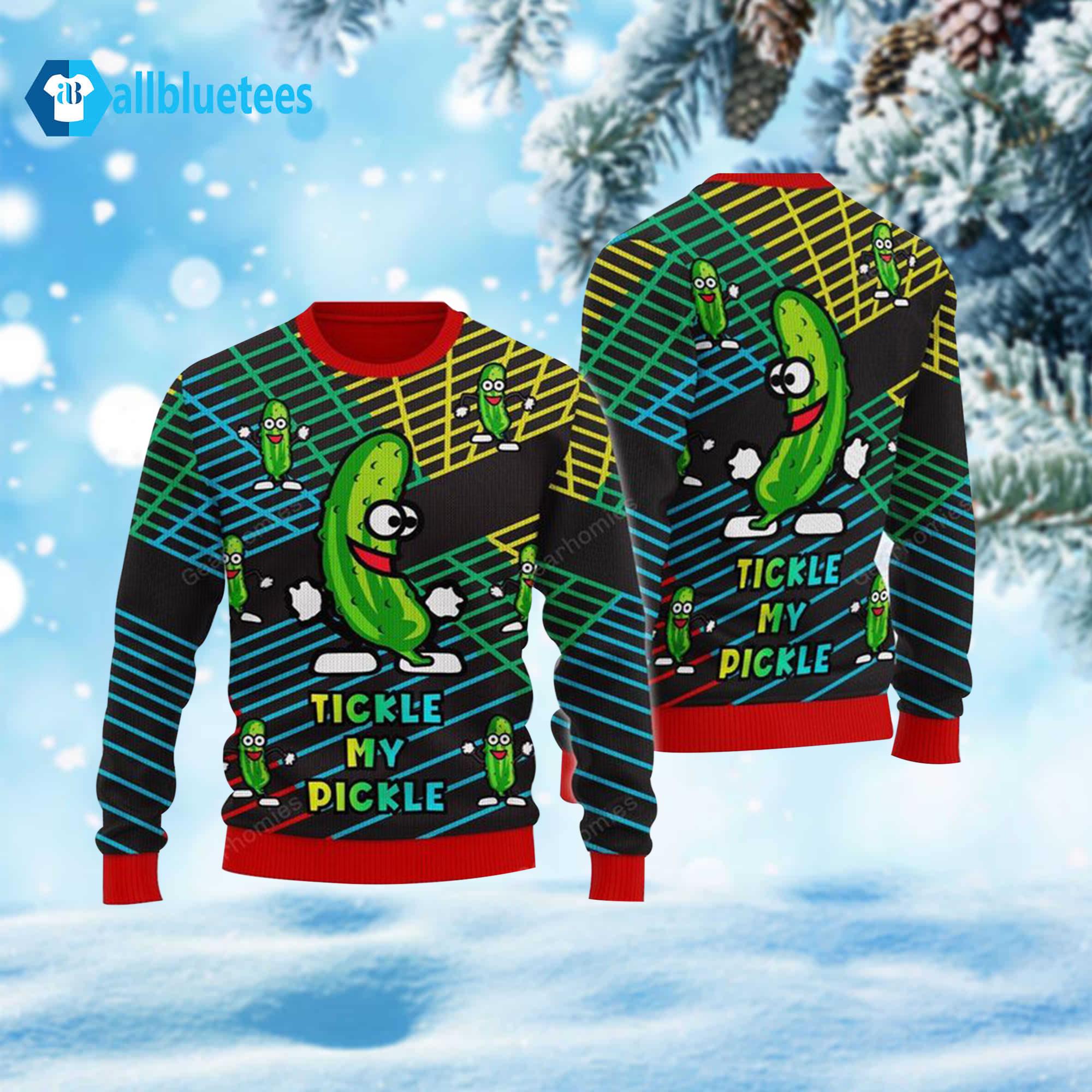 Tickle My Pickle Ugly Christmas Sweater