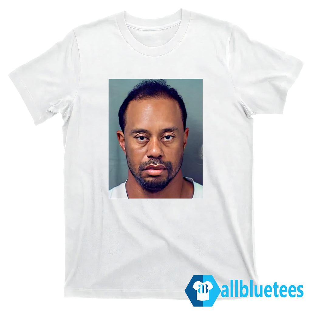 Tiger Woods Mugshot Shirt