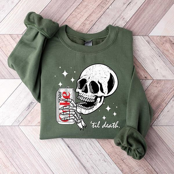 Til Death Diet Coke Sweater, Diet Coke Sweatshirt, Funny Skeleton Diet Coke Sweatshirt, Diet Coke Shirt, Diet Coke Lover Sweatshirt