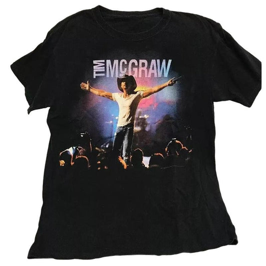 Tim Mcgraw Emotional Traffic Concert Tour Country Music T Shirt  M Menswear Top Underwear Tshirt Man Streetwear Tropical Bestie Crewneck Shortsleeve Round Neck T-Shirt Human