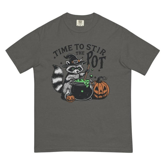 Time To Stir The Pot  Shirt - Comfort Colors Unisex Apparel Relaxed Fit Printed In The USA Clothing Womenswear Casual Comfort Cotton Top Athletic Boho Chic