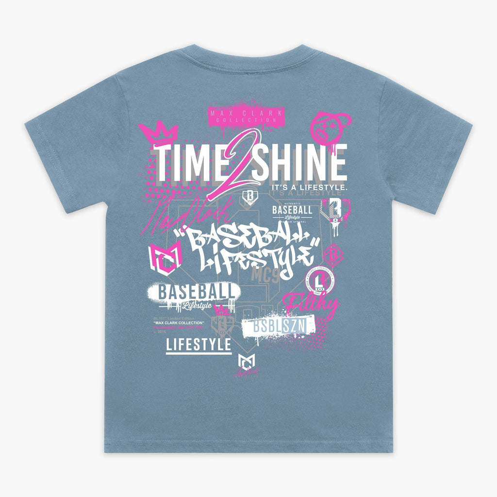 Time 2 Shine Icons Youth Tee - Blue Hoodie, Sweatshirt | CoreVibeTees.com (Image 1)