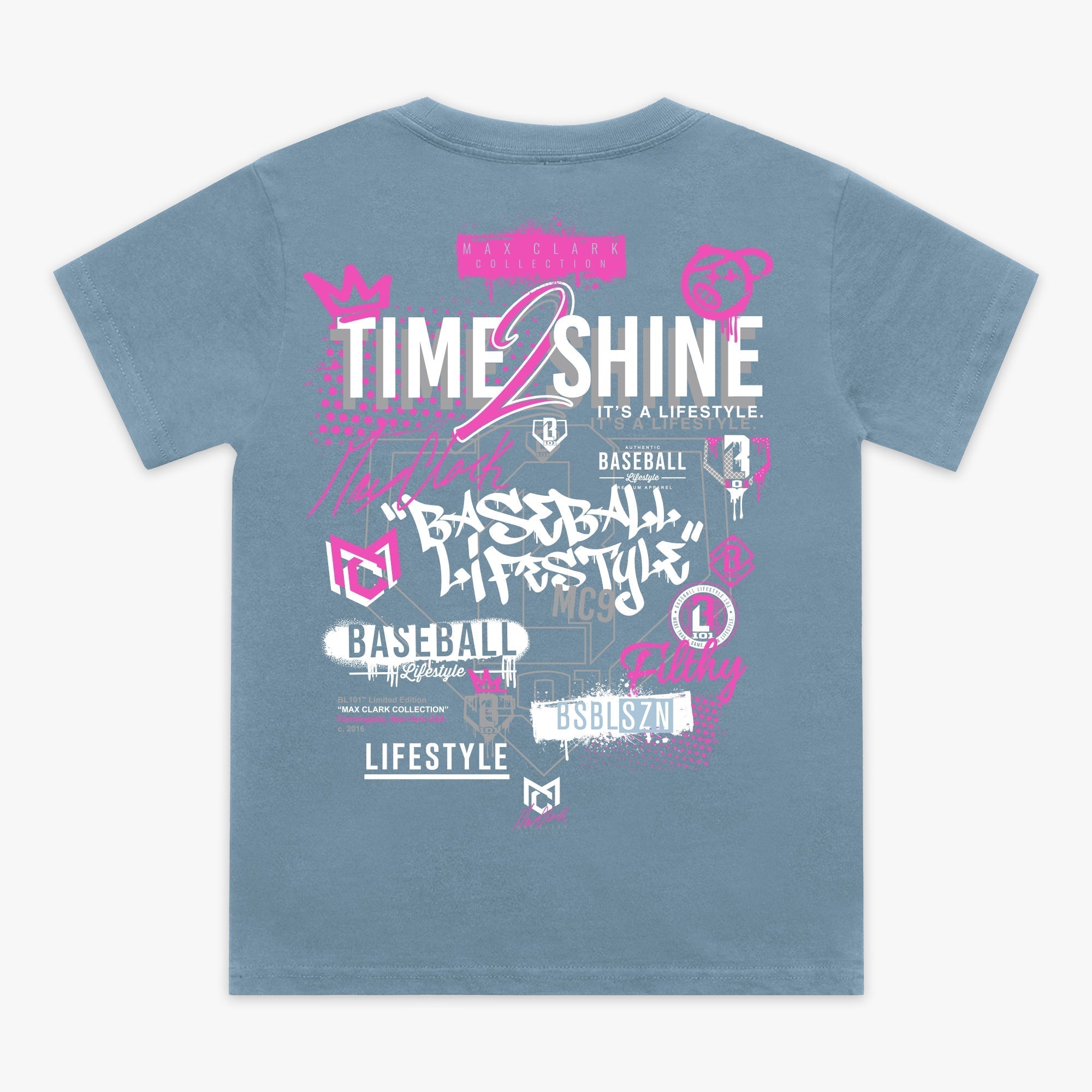 Time 2 Shine Icons Youth Tee - Blue Hoodie, Sweatshirt | CoreVibeTees.com (Image 1)