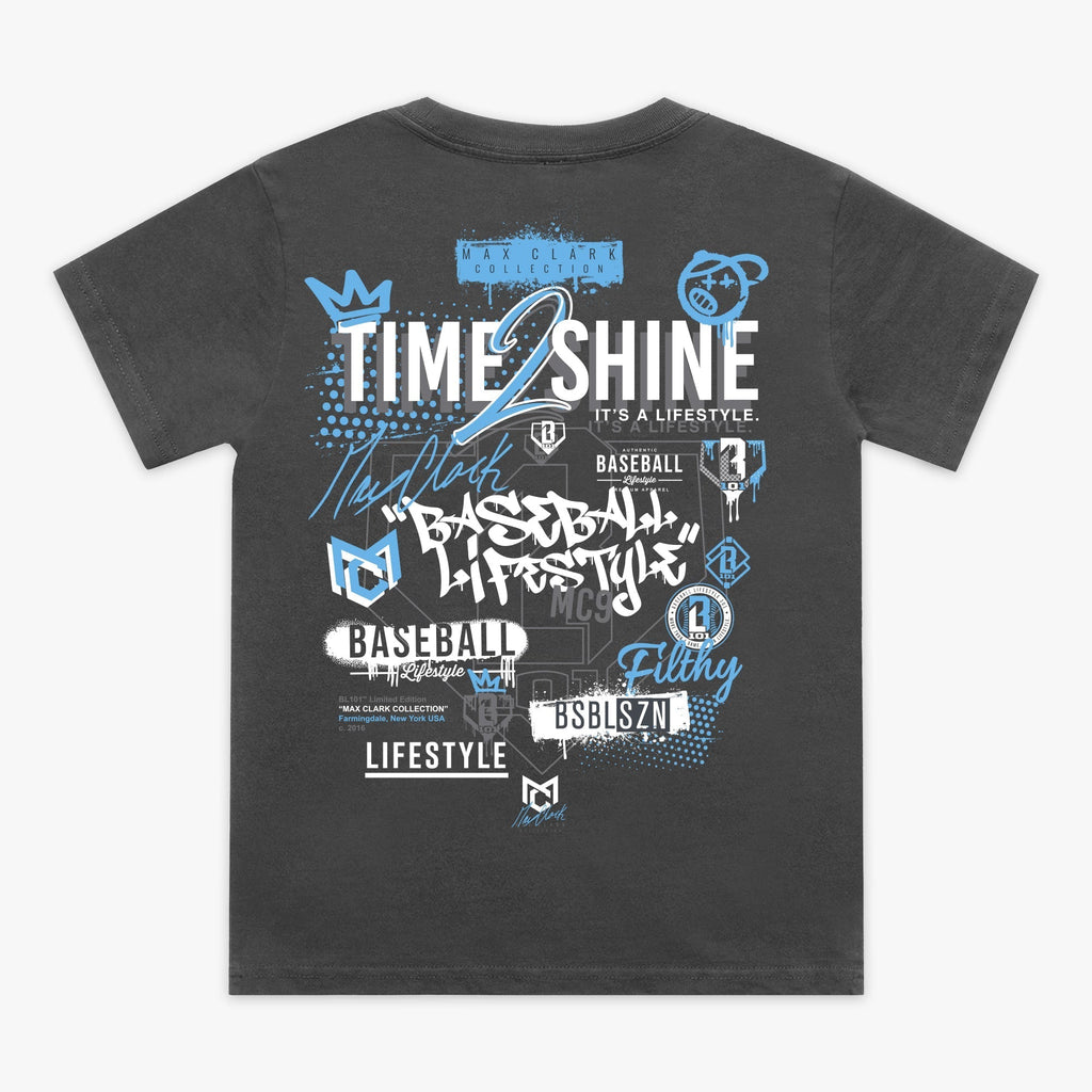 Time 2 Shine Icons Youth Tee - Charcoal Hoodie, Sweatshirt | CoreVibeTees.com (Image 1)