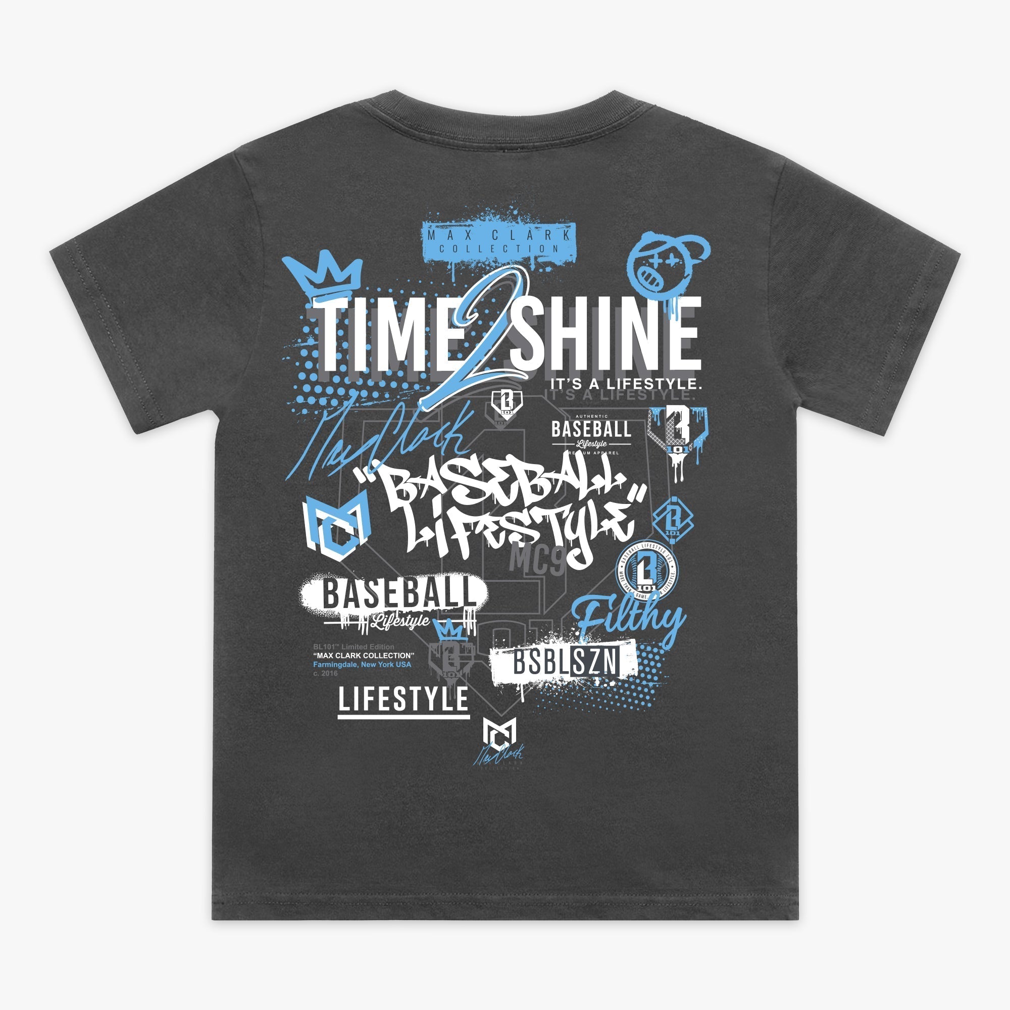 Time 2 Shine Icons Youth Tee - Charcoal Hoodie, Sweatshirt | CoreVibeTees.com (Image 1)