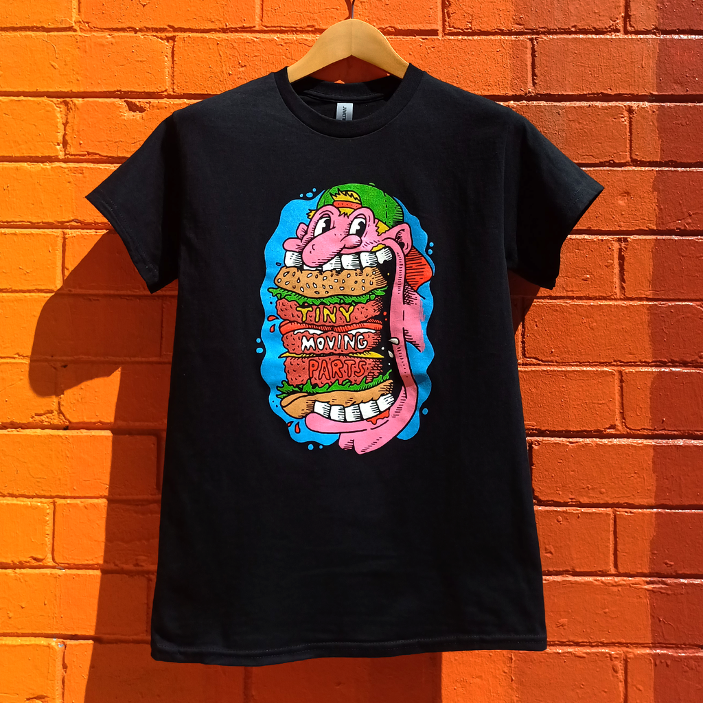 Burger Bites Tee (Black) Hoodie, Sweatshirt | CoreVibeTees.com (Image 2)