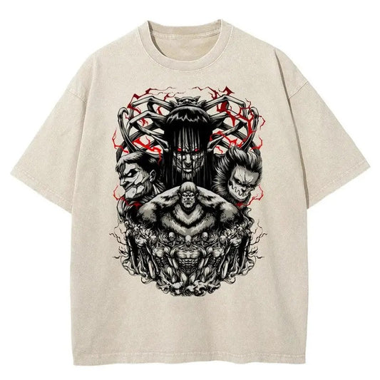 Titan Wrath Anime Shirt, Gift for Him, Birthday Gift, Anime Lover Shirt Crewneck Cotton Sweatshirt, Hoodie, Comfort Colors